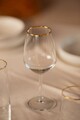 Set de pahare de vin, Hermia, 127RKL1113, Auriu / Transparent