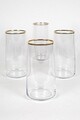 Set pahare, Hermia, 127RKL1114, Auriu / Transparent
