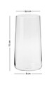 Set pahare, Hermia, 127RKL1114, Auriu / Transparent