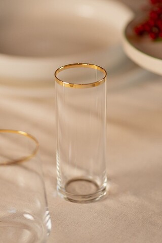 Set de pahare Raki, Hermia, 127RKL1115, Auriu / Transparent