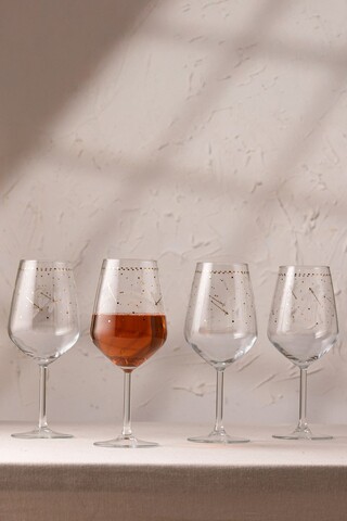 Set de pahare de vin, Hermia, 127RKL1128, Transparent
