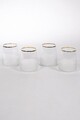 Set pahare, Hermia, 127RKL1166, Auriu / Transparent