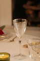 Set de pahare de vin, Hermia, 127RKL1171, Auriu / Transparent