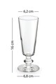 Set de pahare de vin, Hermia, 127RKL1174, Platina
