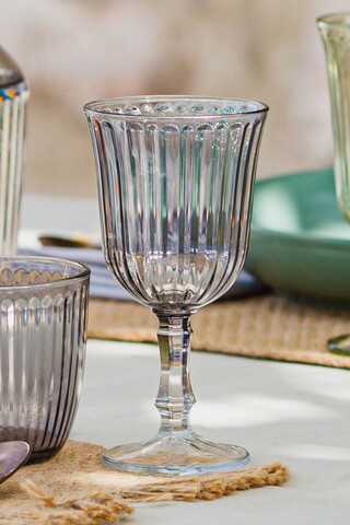 Set de pahare de vin, Hermia, 127RKL1184, Fumuriu