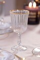 Set de pahare de vin, Hermia, 127RKL1190, Auriu / Transparent