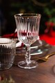 Set de pahare de vin, Hermia, 127RKL1190, Auriu / Transparent