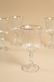 Set de pahare de vin, Hermia, 127RKL1190, Auriu / Transparent