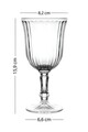 Set de pahare de vin, Hermia, 127RKL1190, Auriu / Transparent