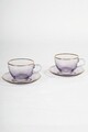Set pentru ceai, Hermia, 127RKL1214, Farfurie: 9,1 x 9,1 x 6,4 cm (2 bucăți), Mov