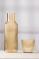 Set de sticle de sticlă, Hermia, 127RKL1232, Sticlă: 8,6 x 8,6 x 8,5 cm (1 bucată), Chihlimbar