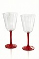 Set de pahare de vin, Hermia, 127RKL1251, Rosu