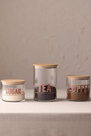 Set recipiente cu capac, Hermia, 127RKL1406, Borcan mediu: 10 x 10 x 10 cm / 600 ml (1 bucată), Transparent