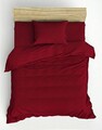 Lenjerie de pat pentru o persoana (FR), L'essentiel Maison, Elegant, Rosu claret