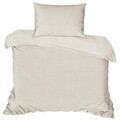 Lenjerie de pat pentru o persoana (FR), L'essentiel Maison, Stripe, Ecru