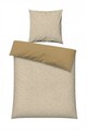 Lenjerie de pat pentru o persoana (FR), L'essentiel Maison, Nedra Kombin, Gri / Muștar / Alb