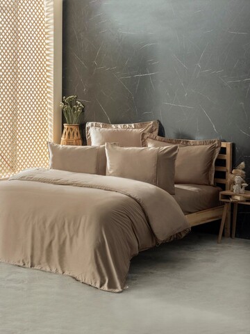 Lenjerie de pat dubla King, L'essentiel Maison, Silky, Bej