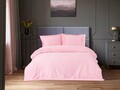 Lenjerie de pat dubla Super King (EU) (IT), 3 piese, L'essentiel Maison, Elegant, Roz