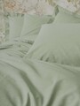 Lenjerie de pat pentru o persoana Single XXL (DE), L'essentiel Maison, Plain, Salvie