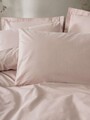Lenjerie de pat pentru o persoana Single XXL (DE), L'essentiel Maison, Plain, Roz pudra