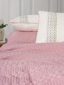 Set cuvertura pique dubla, L'essentiel Maison, Pebble, Roz