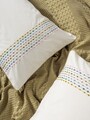 Set cuvertura pique dubla, L'essentiel Maison, Pebble, Galben mustar