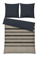 Lenjerie de pat dubla (DE), L'essentiel Maison, Arlo, Maro / Negru / Gri