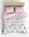 Lenjerie de pat dubla Super King (FR), L'essentiel Maison, Jayda, Pink / White / Purple