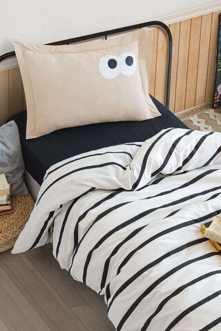 Lenjerie de pat pentru o persoana Single XXL (DE), 2 piese, L'essentiel Maison, Funny, Maro