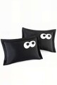 Set de fețe de pernă Oxford (2 piese), L'essentiel Maison, Funny, Negru