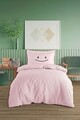 Lenjerie de pat pentru o persoana (DE), 2 piese, L'essentiel Maison, Lububu, Roz