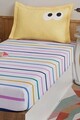 Set de pat pentru o persoana (cearceaf cu elastic si perna) 2 piese, L'essentiel Maison, Funny Cizgili, Galben