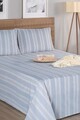 Set de pat pentru o persoana (cearceaf cu elastic si perna) 2 piese, L'essentiel Maison, Soft Line, Gri