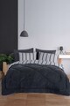 Set de dormit dublu, L'essentiel Maison, Soft Line, Antracit