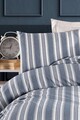 Lenjerie de pat pentru o persoana, L'essentiel Maison, Soft Line, Albastru navy