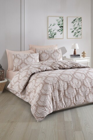 Lenjerie de pat dubla Super King (EU) (IT), 3 piese, L'essentiel Maison, Post, Maro