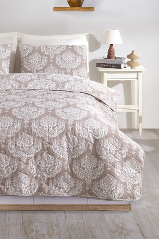 Set cuvertura matlasata dubla King (FR), 3 piese, L'essentiel Maison, Post, Maro