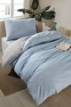 Set lenjerie de pat pentru o persoana Single XL (DE), 2 piese, L'essentiel Maison, Solid, Albastru deschis / Gri