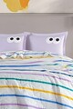 Set cuvertura de pat dubla 3 piese, L'essentiel Maison, Funny, Lila