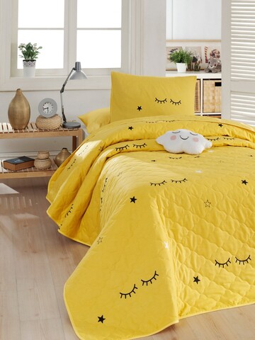 Cuvertura Single 155x200 cm, L'essentiel Maison, Dide, Galben