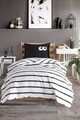 Set cuvertura Single 160x220 cm, 2 piese, L'essentiel Maison, Funny, Negru