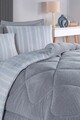 Set cuvertura dubla si perne, L'essentiel Maison, Soft Line, Gri