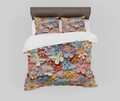 Set husă de pilotă dublă (FR), L'essentiel Maison, FLW_DVT25-10, Multicolor