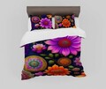 Set husă de pilotă dublă (FR), L'essentiel Maison, FLW_DVT25-11, Multicolor