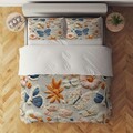 Set husă de pilotă dublă (FR), L'essentiel Maison, FLW_DVT25-12, Multicolor