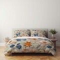 Set husă de pilotă dublă (FR), L'essentiel Maison, FLW_DVT25-12, Multicolor