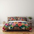 Set husă de pilotă dublă (FR), L'essentiel Maison, FLW_DVT25-15, Multicolor