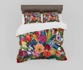 Set husă de pilotă dublă (FR), L'essentiel Maison, FLW_DVT25-15, Multicolor