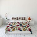 Set husă de pilotă dublă (FR), L'essentiel Maison, FLW_DVT25-17, Multicolor