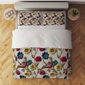 Set husă de pilotă dublă (FR), L'essentiel Maison, FLW_DVT25-17, Multicolor